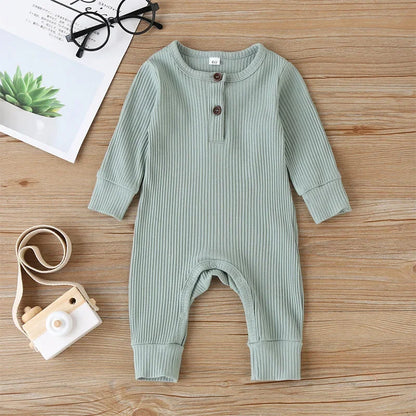 Cotton Long Sleeve Infant Romper