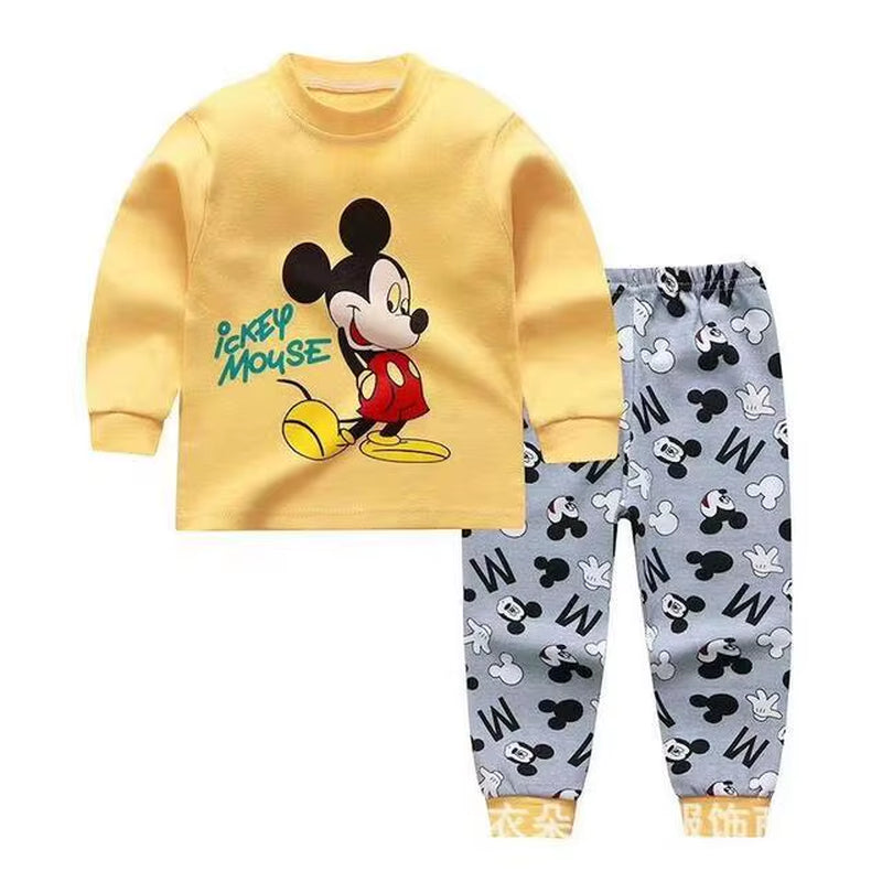 SnuggleMates – Cartoon Cotton Pajama Set for Little Dreamers
